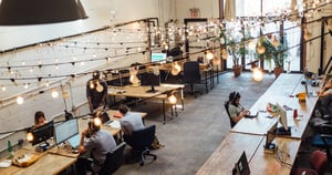 an open light coworking space