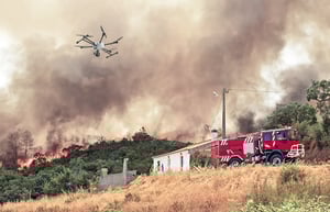 fire-forest-truck-drone